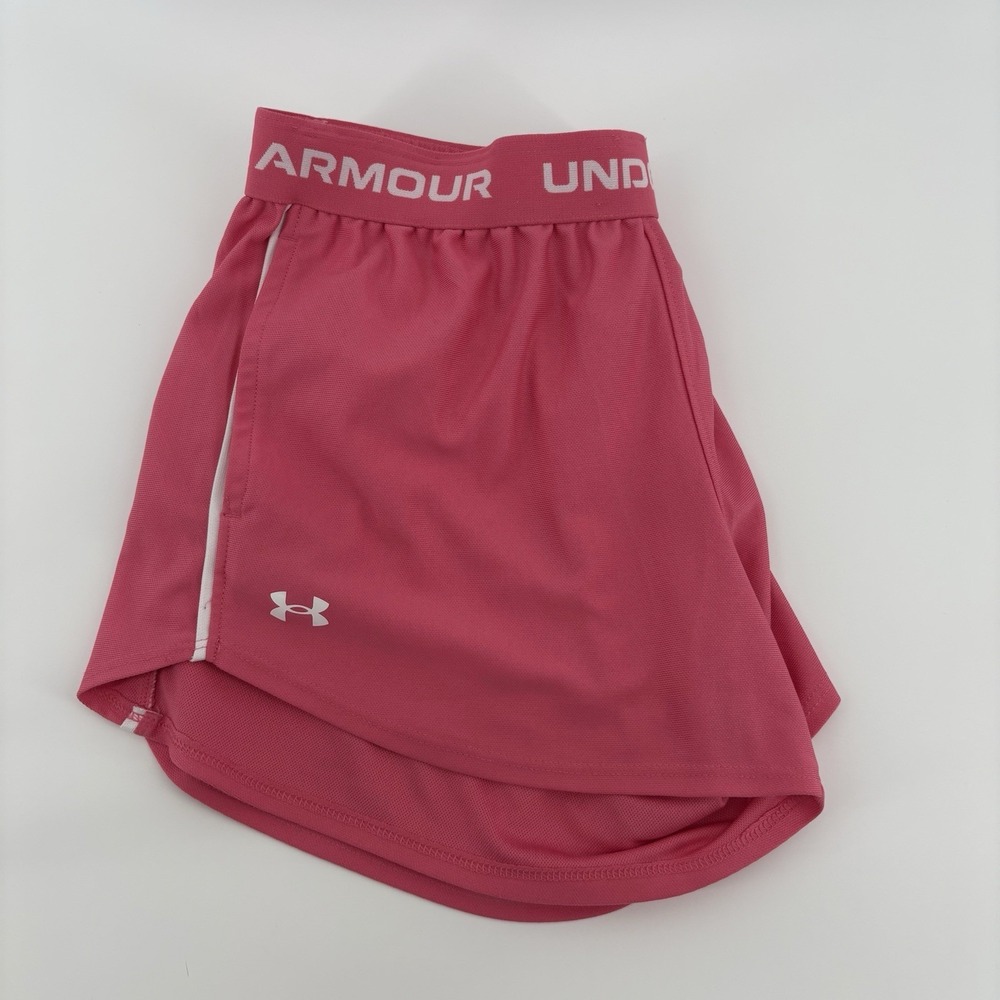 Under Armour Women's Medium Pink Play Up Running Training Athletic Shorts Size M